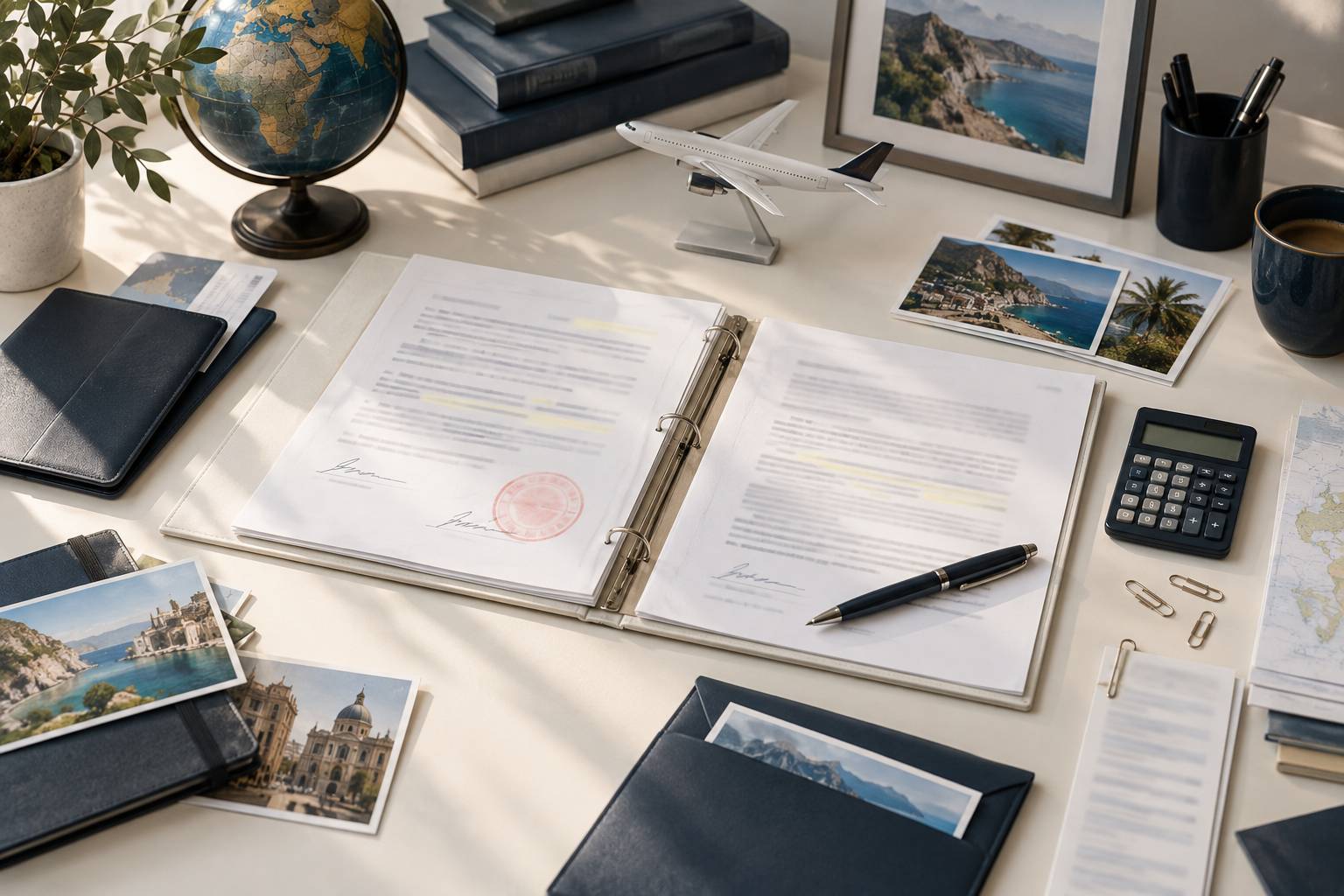 Illustration éditoriale du sujet : Agence de voyages : garantie financière et RC professionnelle